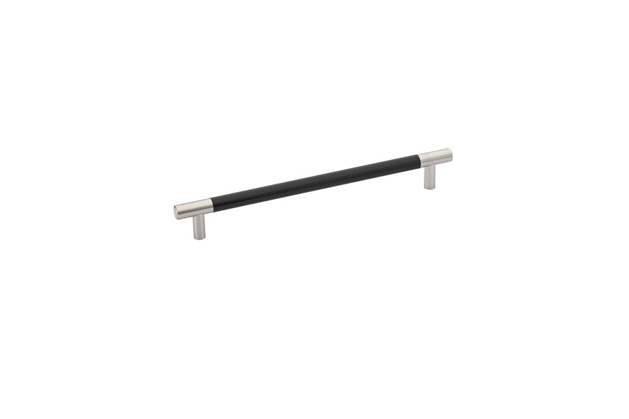 Emtek - 86381US15 - Carbon Fiber Bar Pull, Black,  8" C-C, US15  (Discontinued with inventory. Call for availability.)