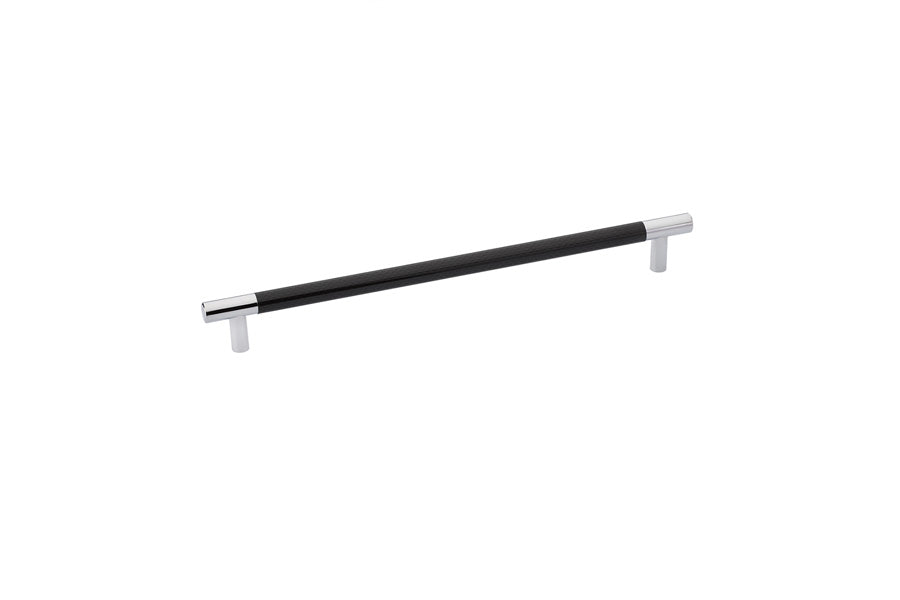 Emtek - 86382US26 - Carbon Fiber Bar Pull, Black,  10" C-C, US26  (Discontinued with inventory. Call for availability.)