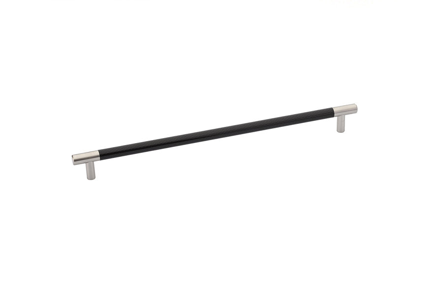 Emtek - 86383US15 - Carbon Fiber Bar Pull, Black,  12" C-C, US15  (Discontinued with inventory. Call for availability.)