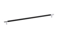 Emtek - 86384US26 - Carbon Fiber Bar Pull, Black,  16" C-C, US26  (Discontinued with inventory. Call for availability.)