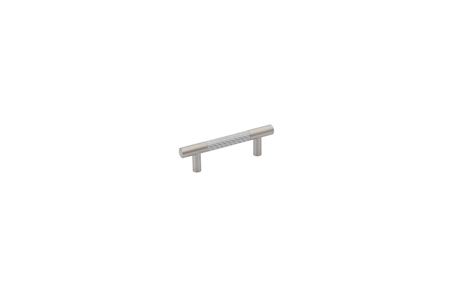 Emtek - 86385US15 - Carbon Fiber Bar Pull, Silver,  3" C-C, US15  (Discontinued with inventory. Call for availability.)