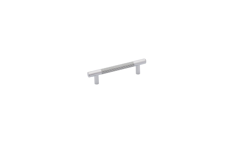 Emtek - 86387US26 - Carbon Fiber Bar Pull, Silver,  4" C-C, US26  (Discontinued with inventory. Call for availability.)