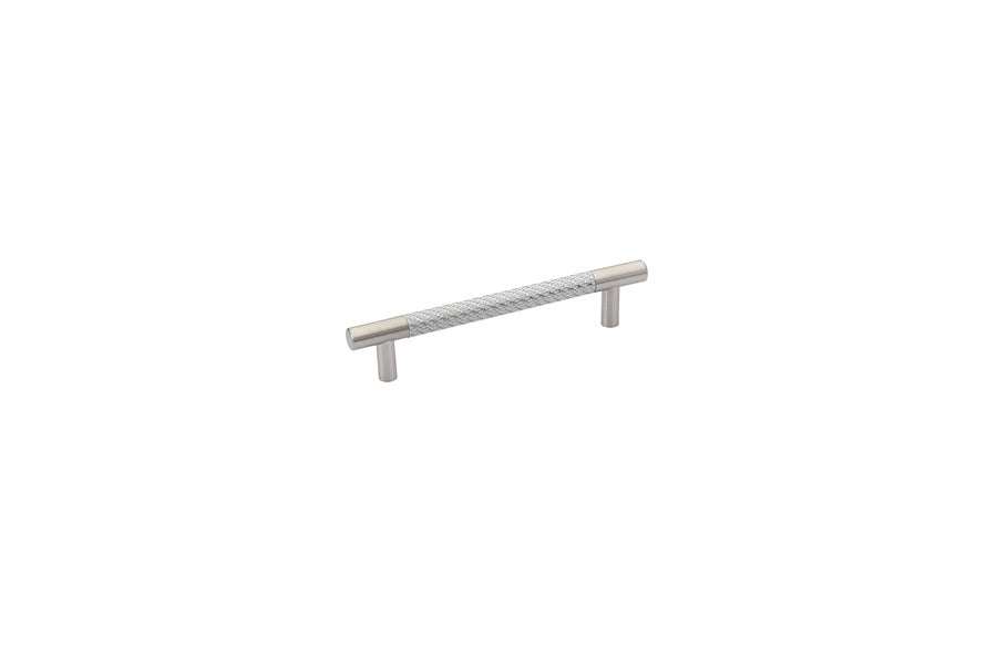 Emtek - 86388US15 - Carbon Fiber Bar Pull, Silver,  5" C-C, US15  (Discontinued with inventory. Call for availability.)