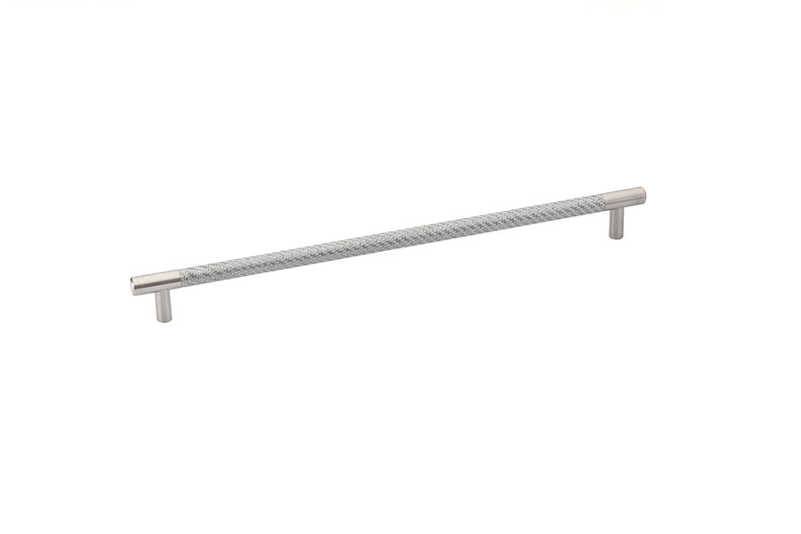 Emtek - 86392US15 - Carbon Fiber Bar Pull, Silver,  12" C-C, US15  (Discontinued with inventory. Call for availability.)