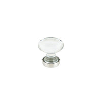 Emtek - 86401US15 - Hampton Glass Cabinet Knob, 1-1/4", US15