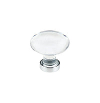 Emtek - 86401US26 - Hampton Glass Cabinet Knob, 1-1/4", US26