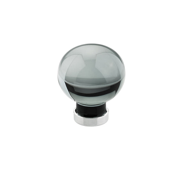 Emtek - 86529US15 - Bristol Glass Cabinet Knob, Smoke, 1", US15  (Discontinued with Inventory. Call for Availablity.)