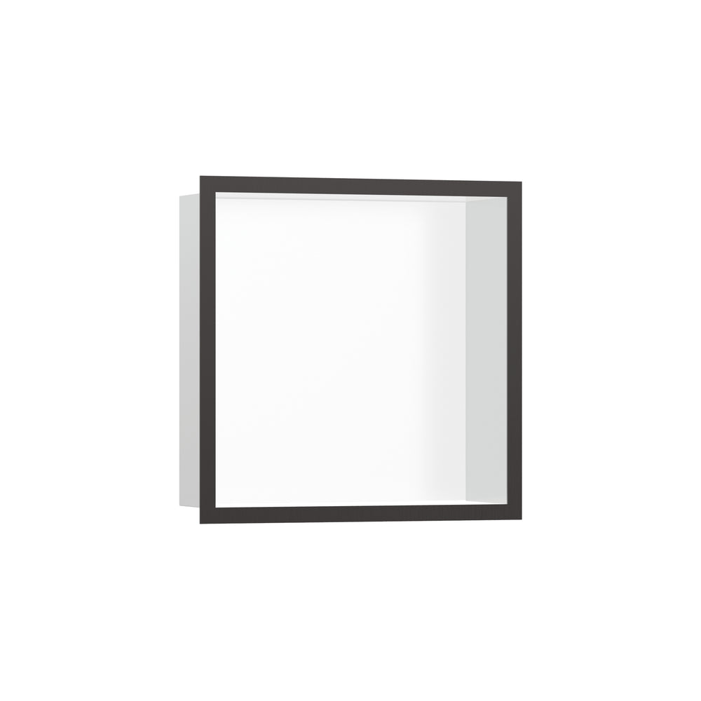 Wall Niche Matte White with Design Frame 12"x 12"x 4"  in Multiple Finishes