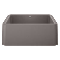 Blanco - 402314 - Ikon SILGRANIT 27" Single Bowl Apron-Front Farmhouse Sink - Metallic Gray