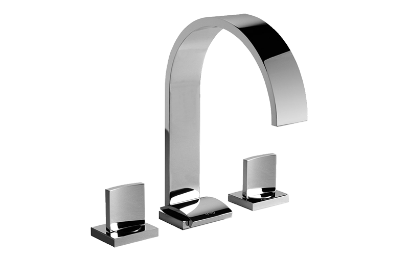 Graff - Sade Widespread Lavatory Faucet Length:18" Width:12" Height:4" - Warm Bronze PVD - G-1810-C14-WB