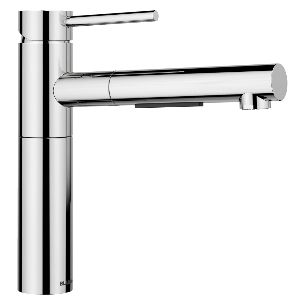 Blanco - 527558 - Alta II Low Arc Pull-Out Dual-Spray Kitchen Faucet - Chrome