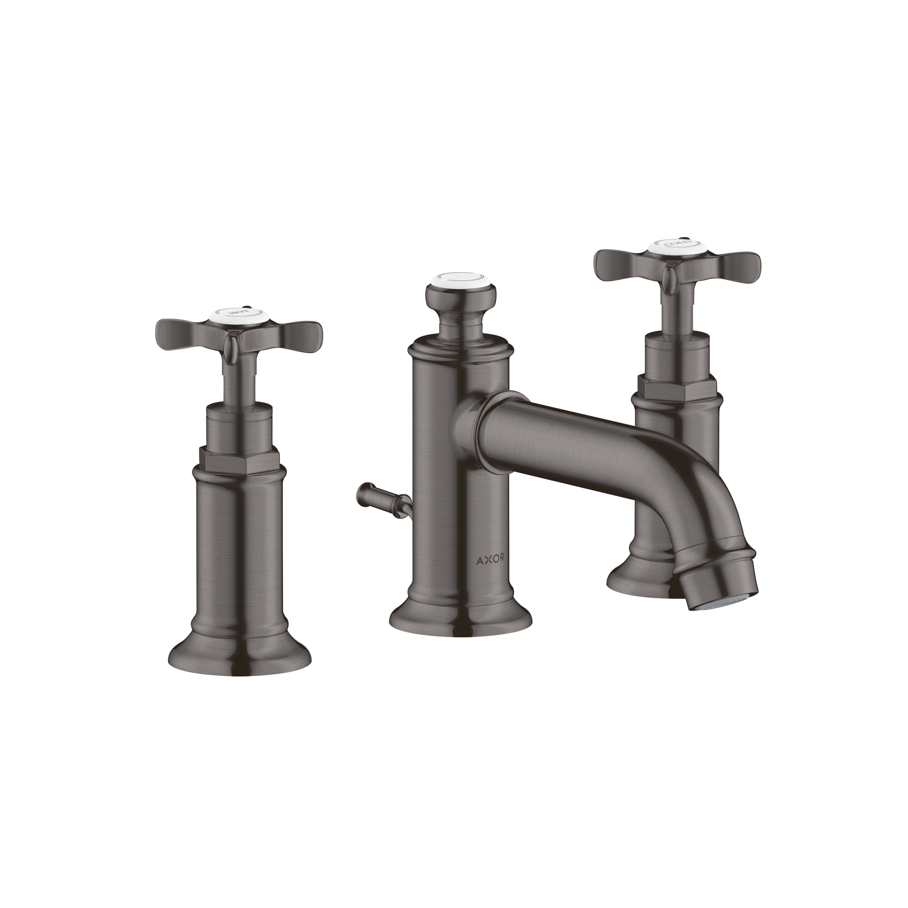 Widespread Faucet 30 with Cross Handles and Pop-Up Drain, 1.2 GPM in Multiple Finishes