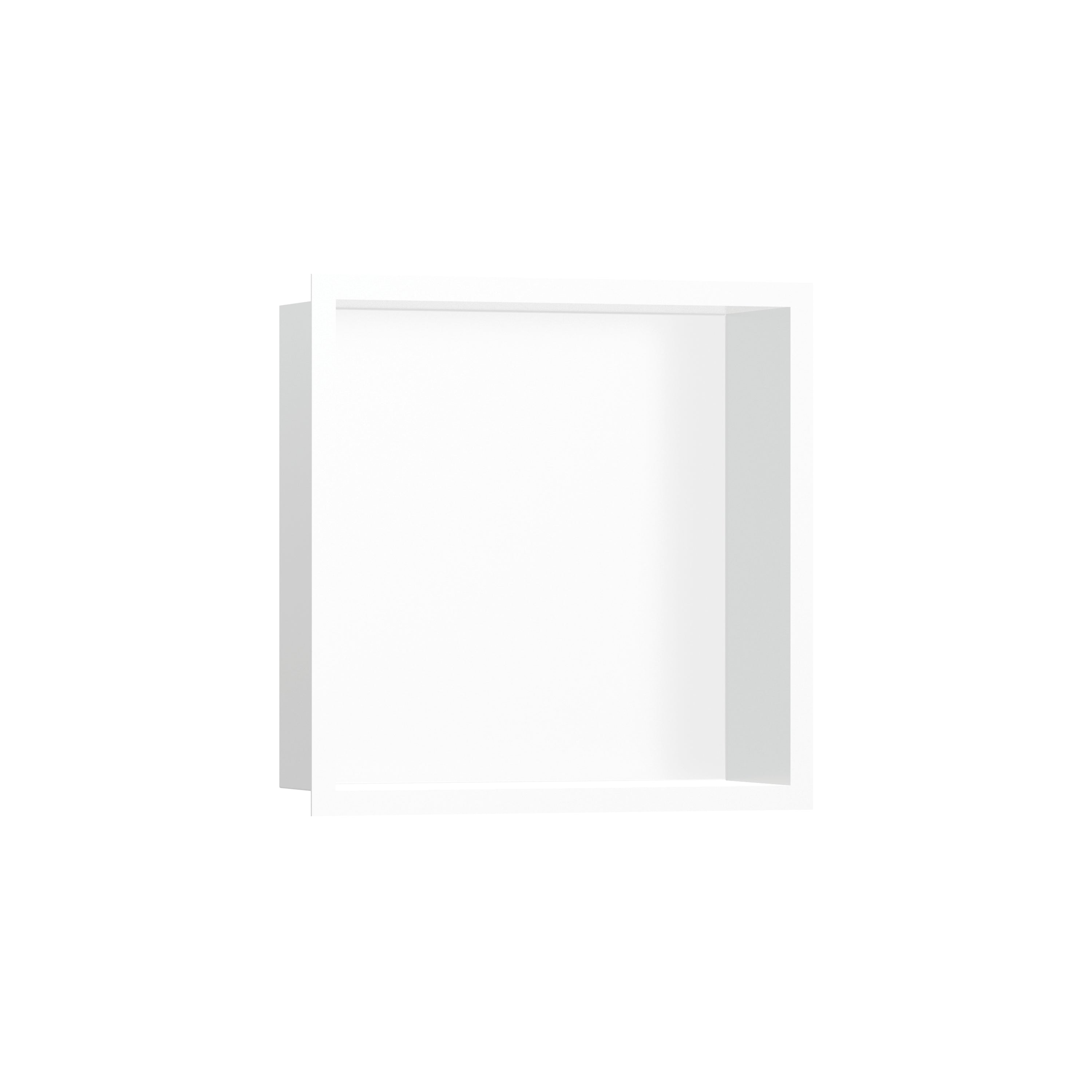 Wall Niche Matte White with Design Frame 12"x 12"x 4"  in Multiple Finishes