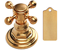 Quarter Turn Angle Pattern 1/2" Copper (Sweat Fit) x 3/8" O.D. Faucet Supply Kit with Contempo Lever Handle, 20" Supply Tubes & Bell Escutcheons in Multiple Finishes - Maison&Co.