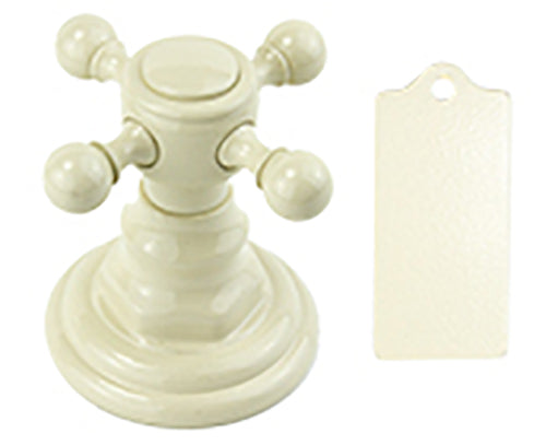 Downtown Contempo Faucet with Square Escutcheons & Thumb Handles -1.2 GPM in Multiple Finishes