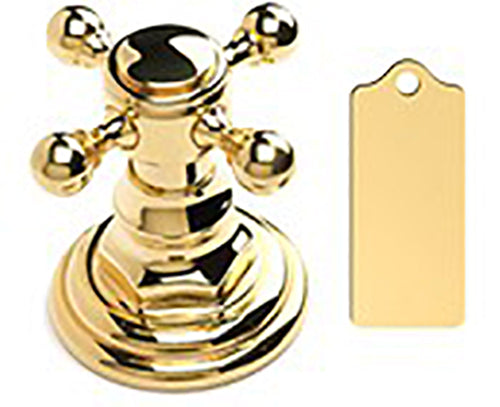 Uptown Contempo Faucet with Square Escutcheons & Low Contempo Cross Handles- 0.5 GPM in Multiple Finishes