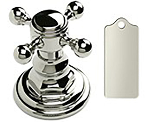 Downtown Contempo Slim Faucet with Round Escutcheons & Contempo Slim Cross Handles in Multiple Finishes