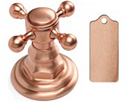 Brass Square Shower Curtain Rod Flanges in Multiple Finishes