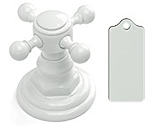 12" H21 Back to Back Shower Door Pull with Finials in Multiple Finishes