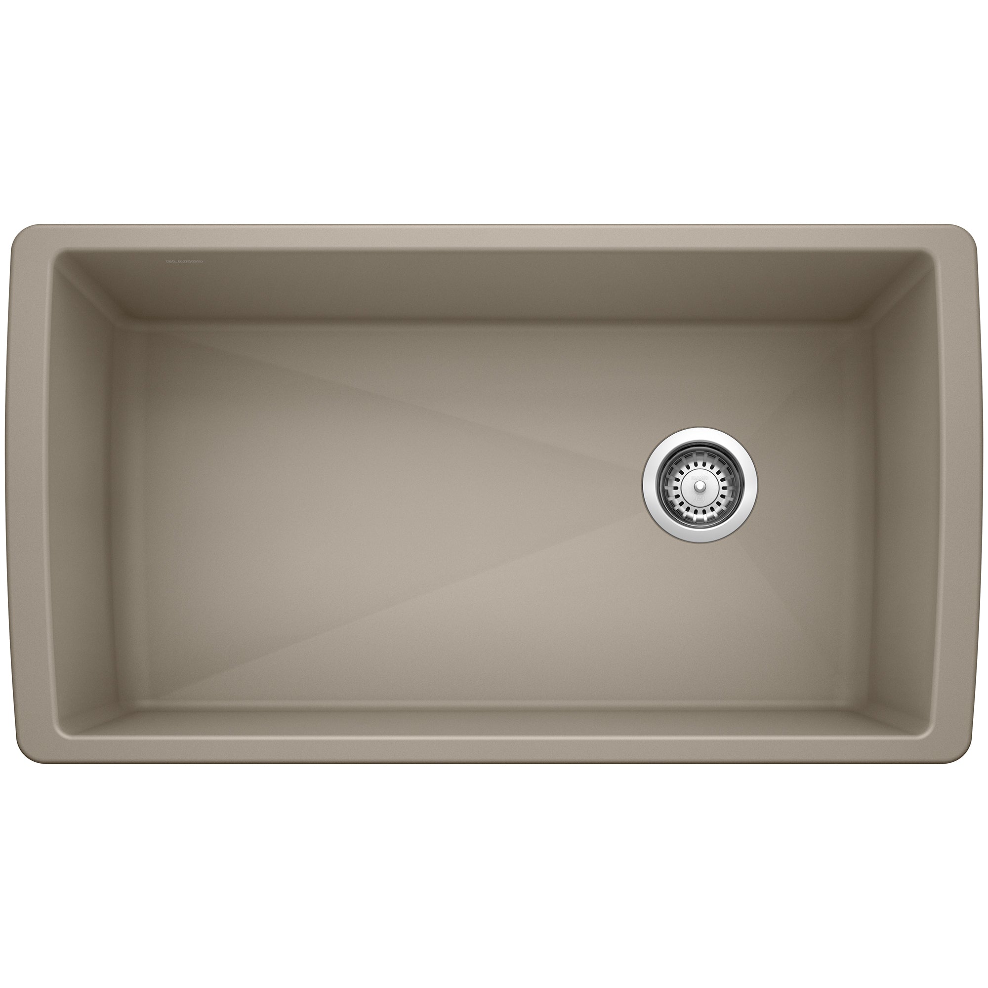 Blanco - 441765 - Diamond SILGRANIT 33" Super Single Undermount Kitchen Sink - Truffle