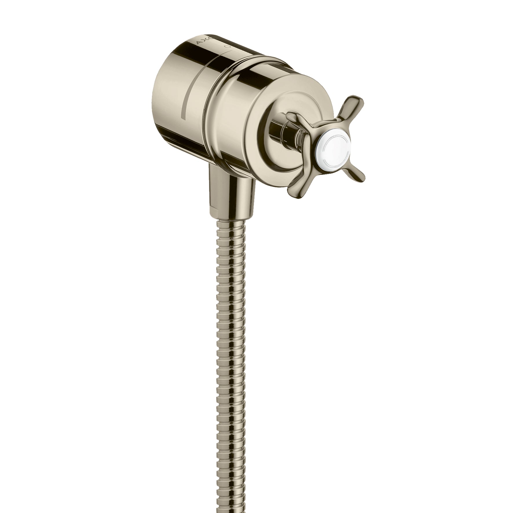 Wall Outlet with Check Valves and Volume Control, Cross Handle in Multiple Finishes