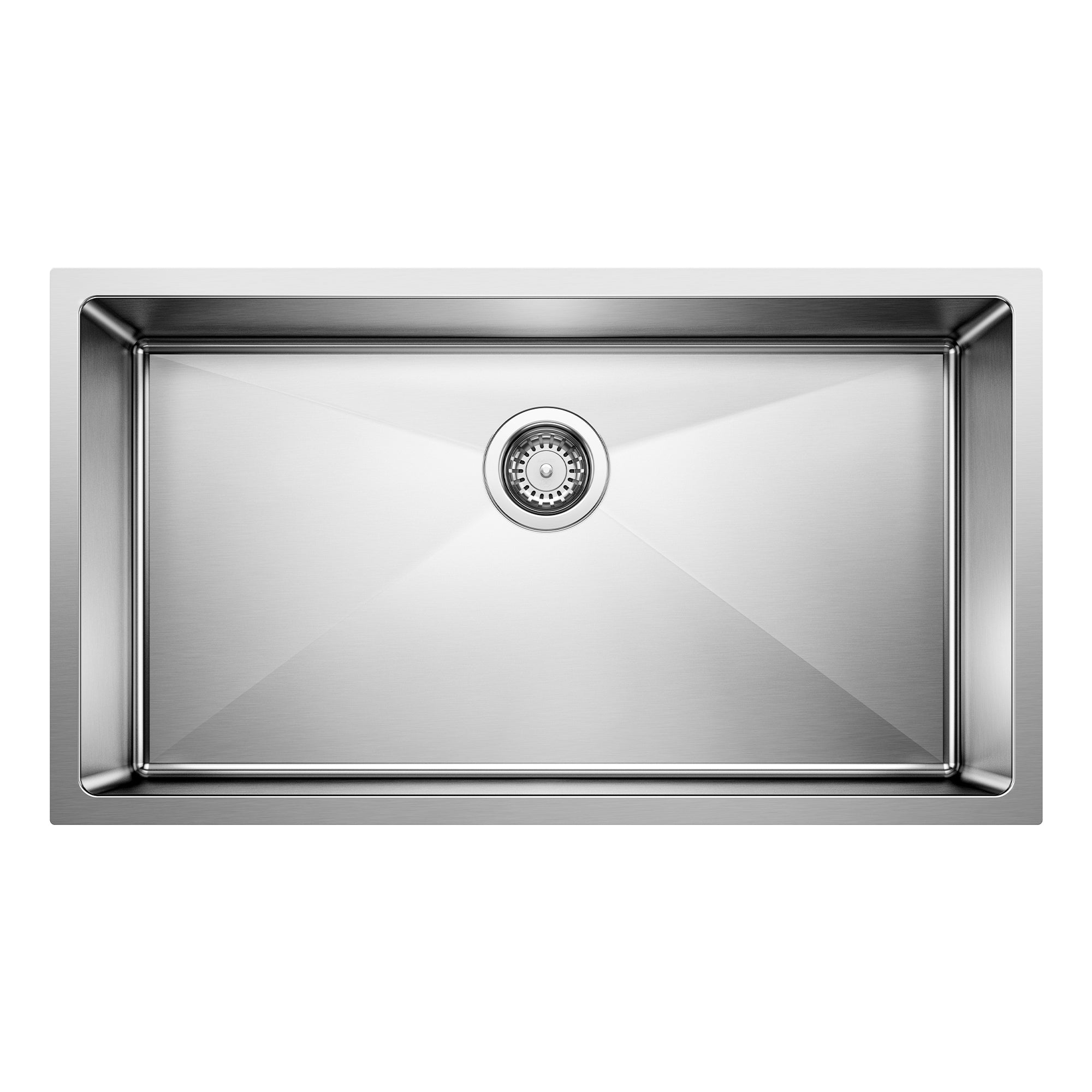 Blanco - 443148 - Quatrus R15 32" Super Single Bowl Undermount Stainless Steel Kitchen Sink