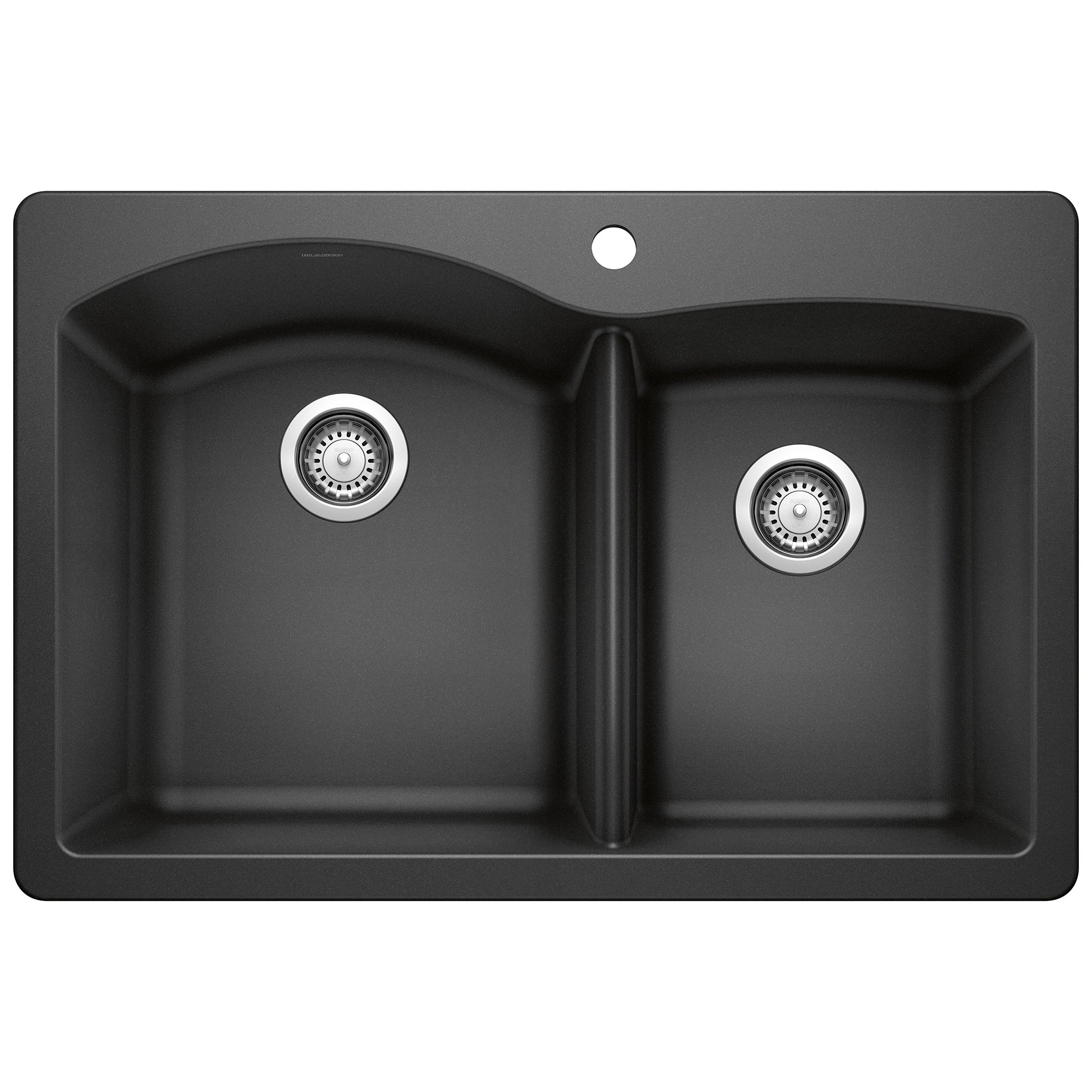 Blanco - 440215 - Diamond SILGRANIT 33" 60/40 Double Bowl Dual Mount Kitchen Sink - Anthracite