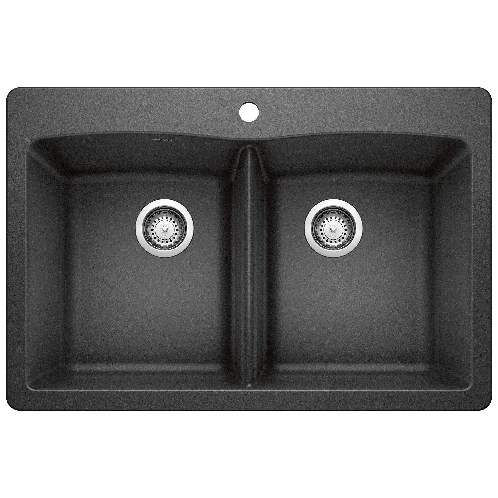 Blanco - 440220 - Diamond SILGRANIT 33" 50/50 Double Bowl Dual Mount Kitchen Sink - Anthracite