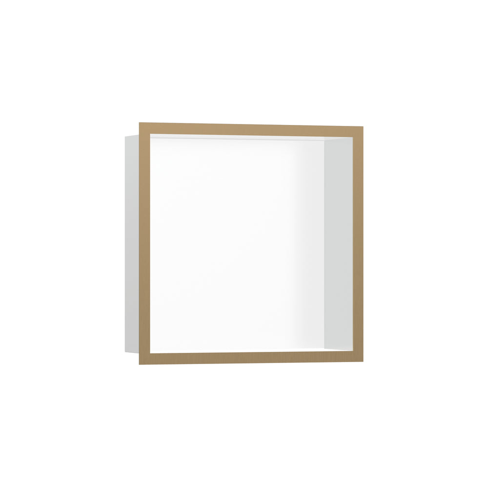 Wall Niche Matte White with Design Frame 12"x 12"x 4"  in Multiple Finishes