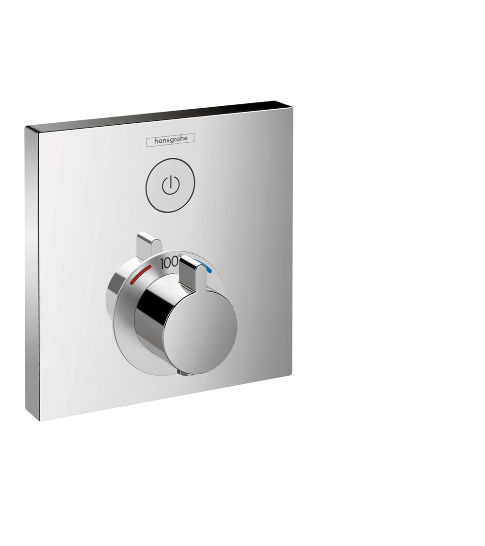 Thermostatic Trim for 1 Function, Square in Multiple Finishes