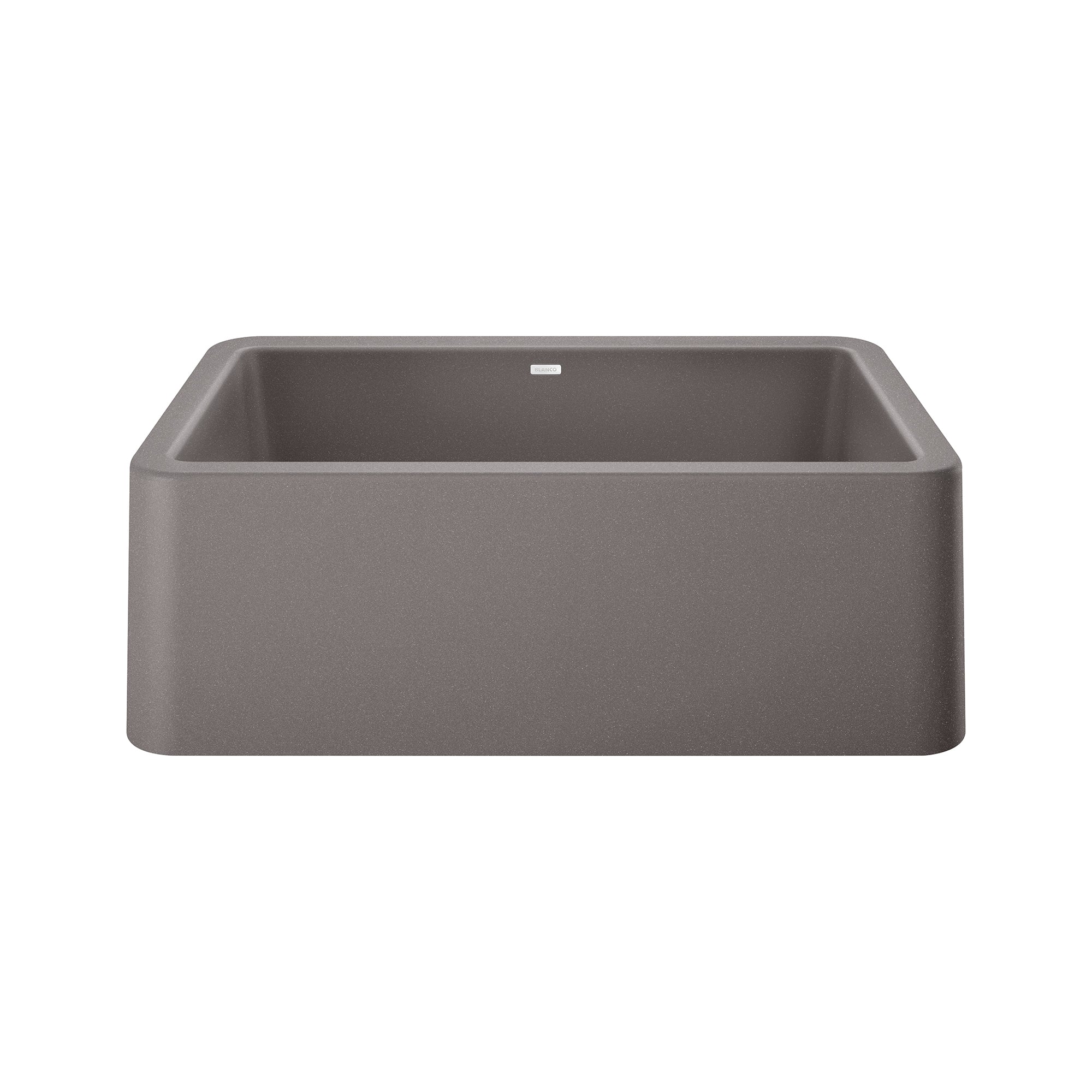 Blanco - 401778 - Ikon SILGRANIT 30" Single Bowl Apron-Front Farmhouse Sink - Metallic Gray