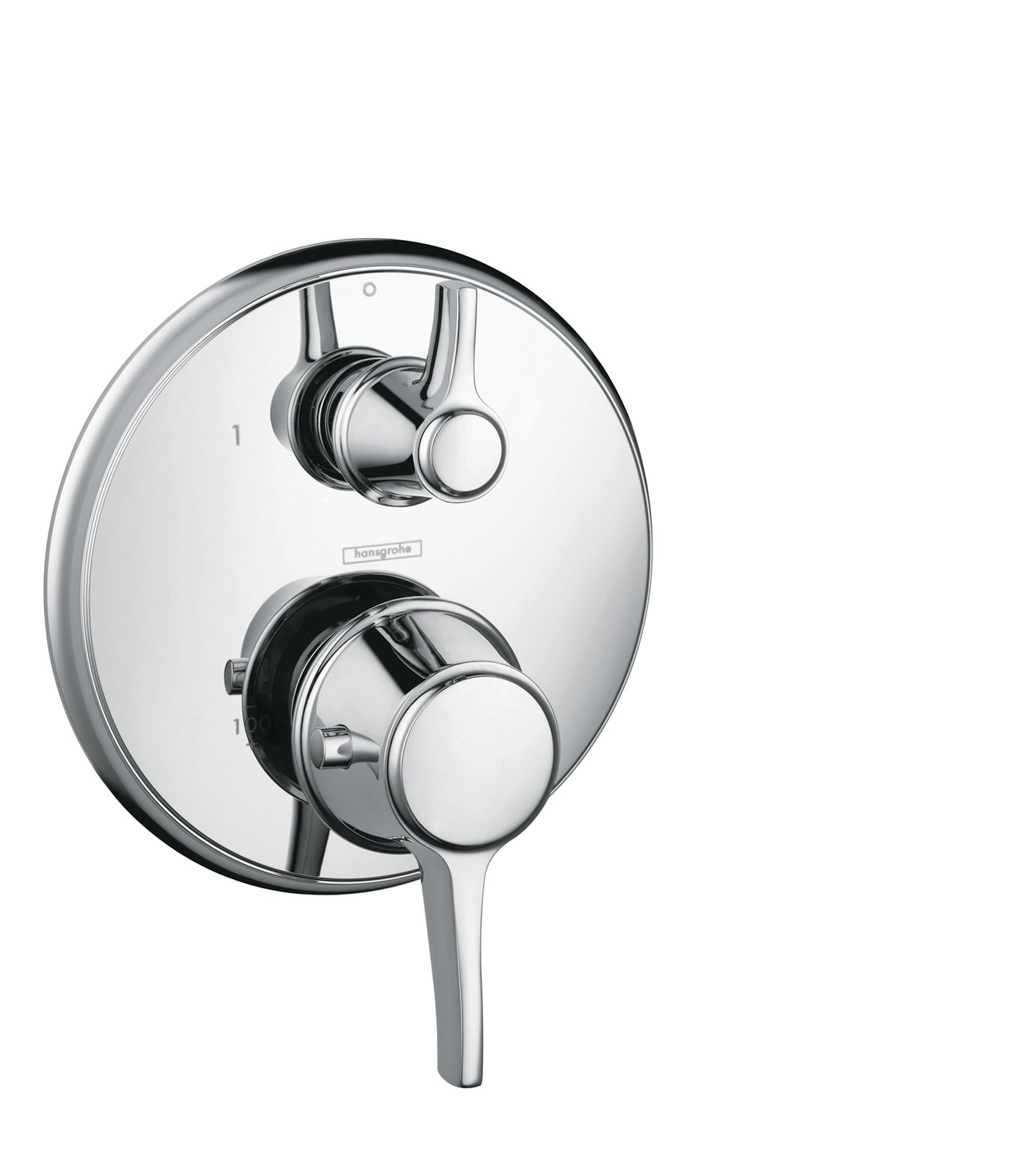 Thermostatic Trim with Volume Control, Round in Multiple Finishes