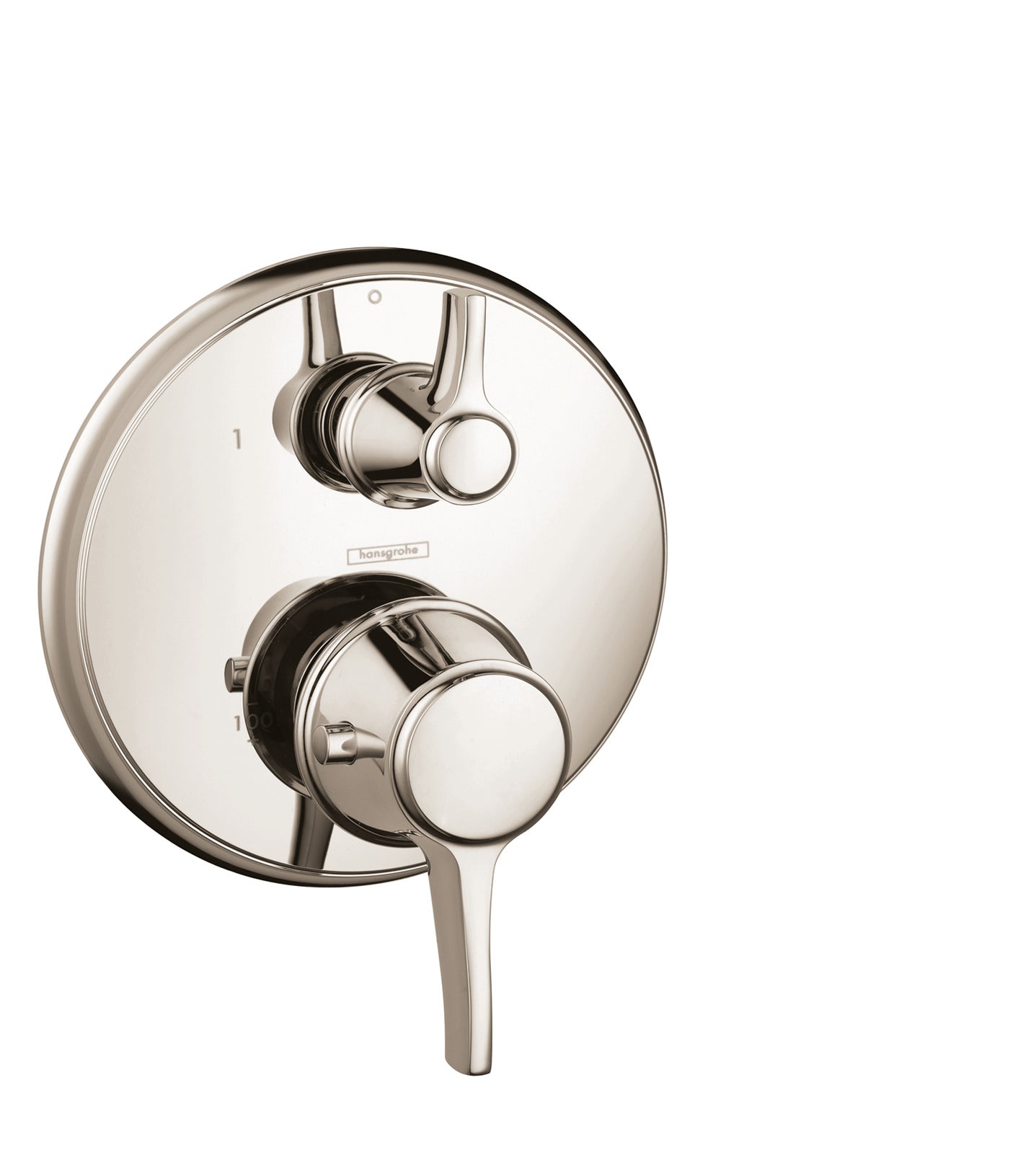 Thermostatic Trim with Volume Control, Round in Multiple Finishes