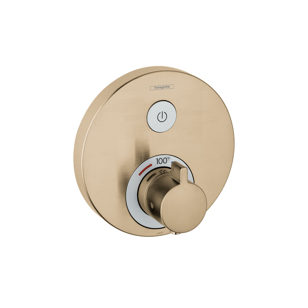 Thermostatic Trim for 1 Function, Round in Multiple Finishes