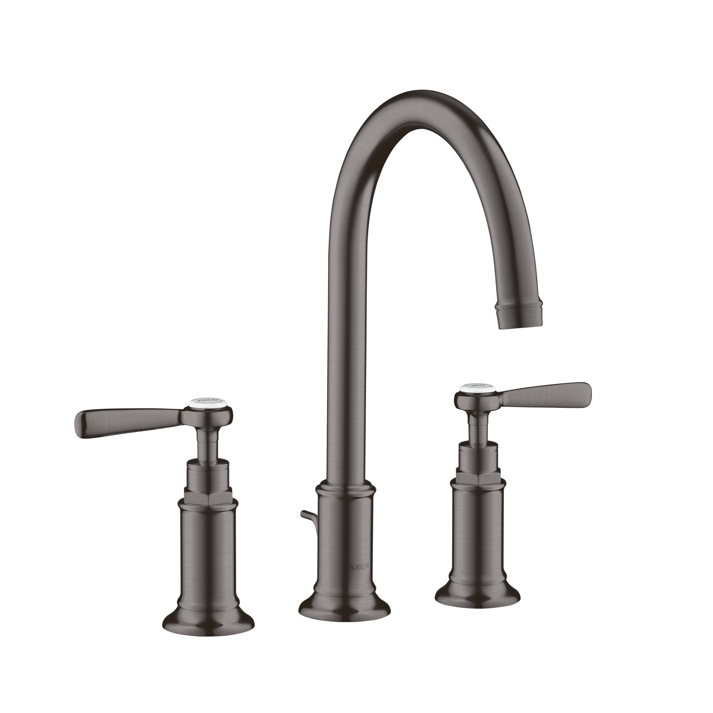 Widespread Faucet 180 with Lever Handles and Pop-Up Drain, 1.2 GPM in Multiple Finishes