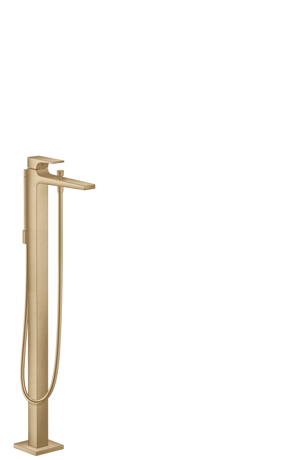 Freestanding Tub Filler Trim with Lever Handle and 1.75 GPM Handshower in Multiple Finishes