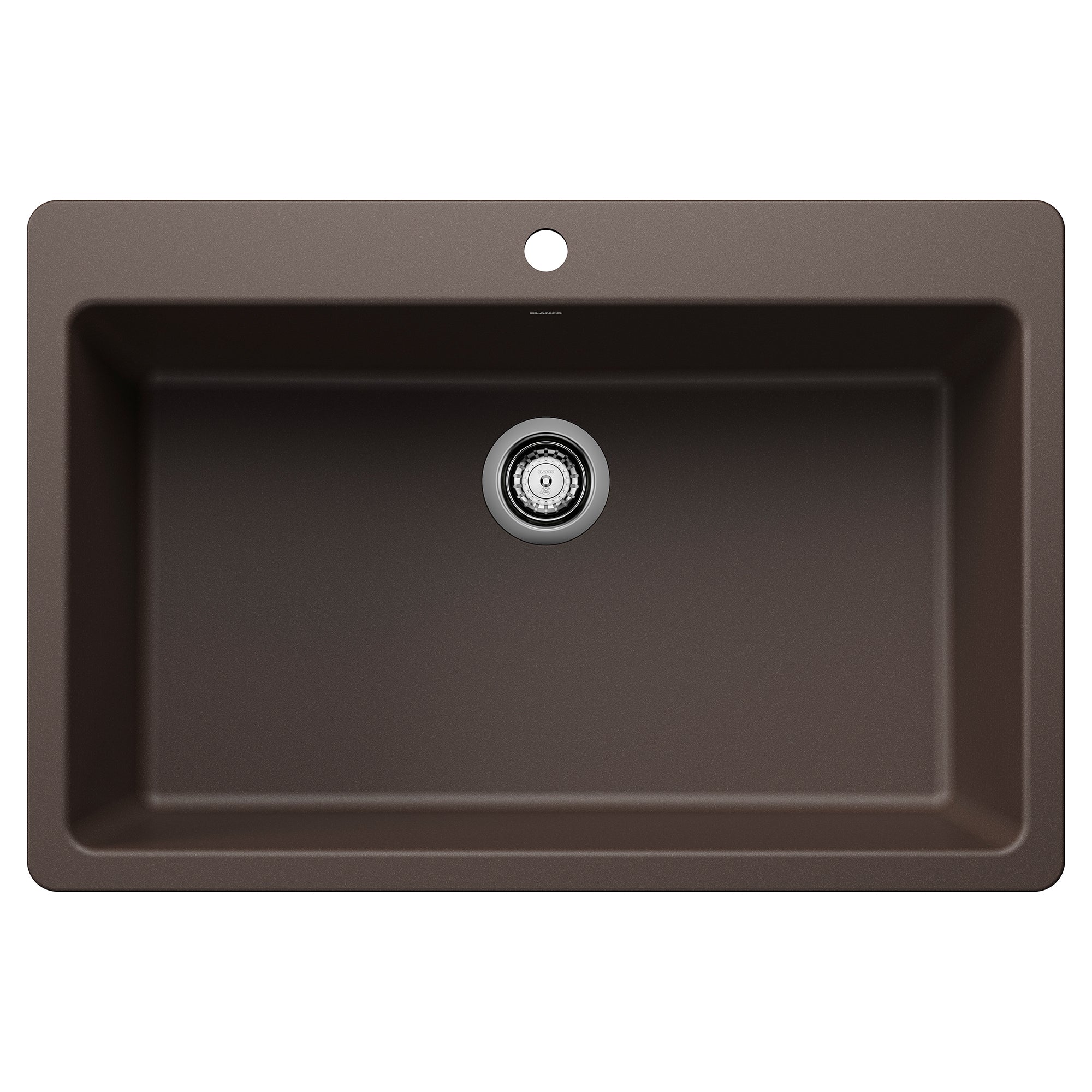 Blanco - 443199 - Liven SILGRANIT 33" Super Single Dual Mount Kitchen Sink - Café