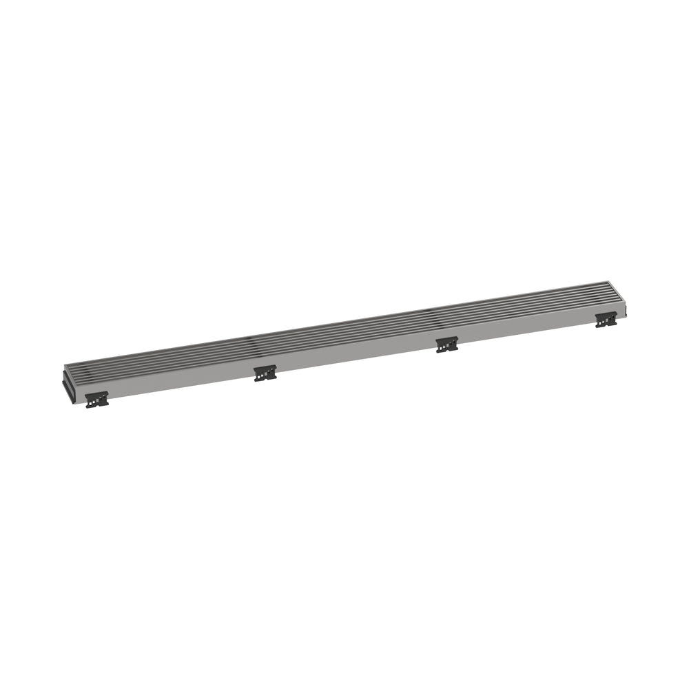 Trim Boardwalk for 31 1/2" Rough with Height Adjustable Frame in Brushed Stainless Steel Finish