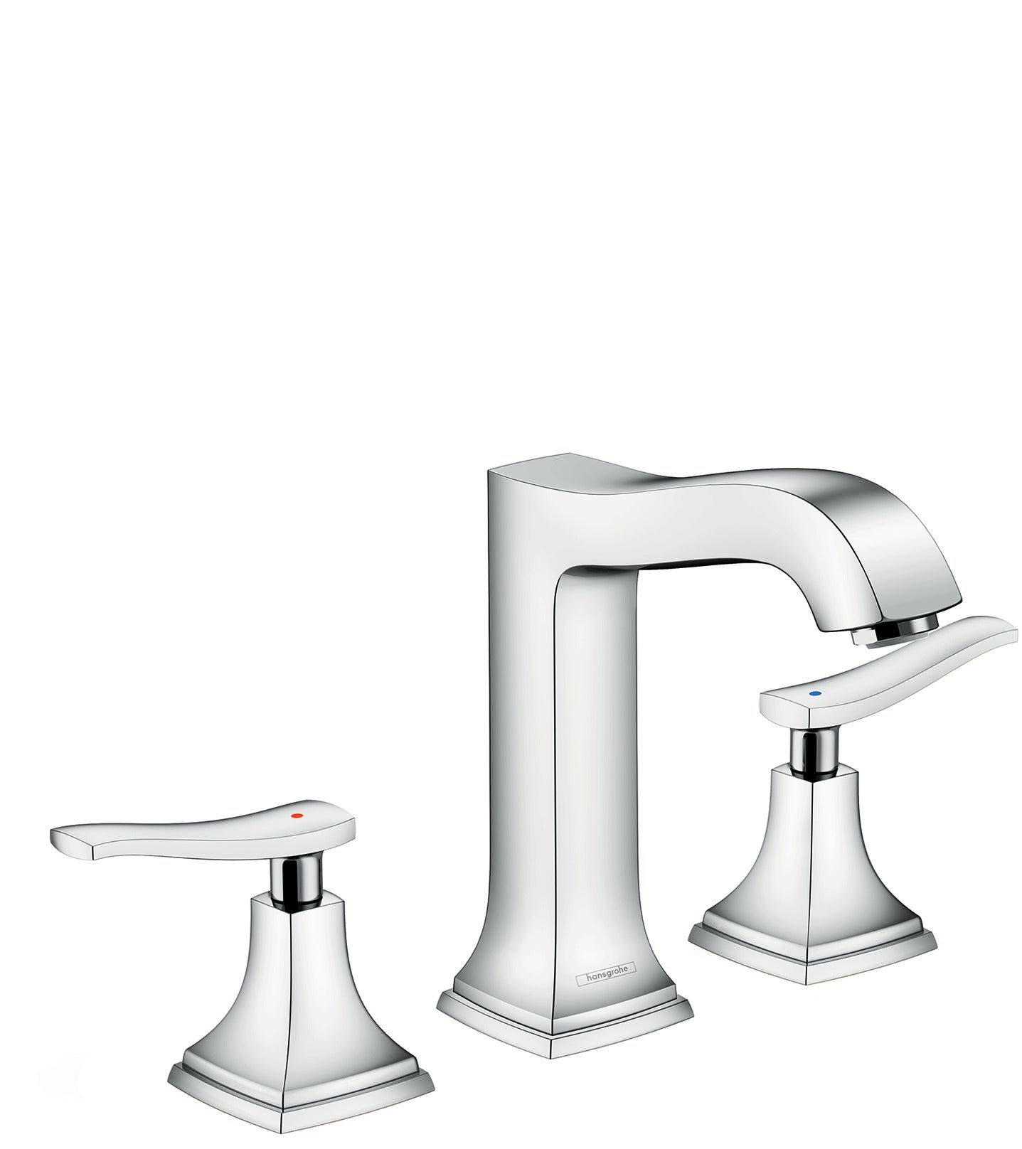 Widespread Faucet 160 with Lever Handles and Pop-Up Drain, 1.2 GPM in Multiple Finishes