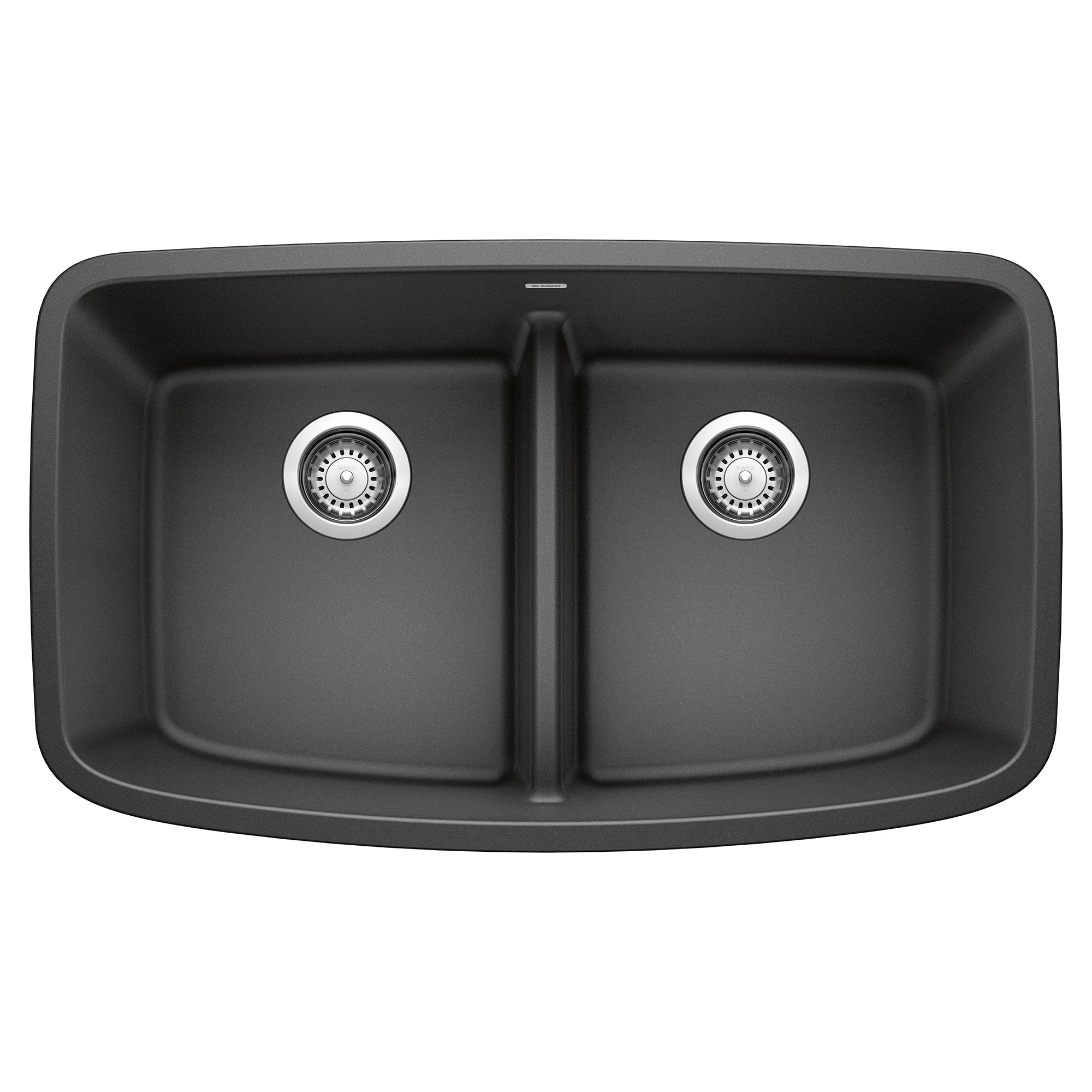 Blanco - 442200 - Valea SILGRANIT 32" 50/50 Double Bowl Undermount Kitchen Sink with Low Divide - Anthracite