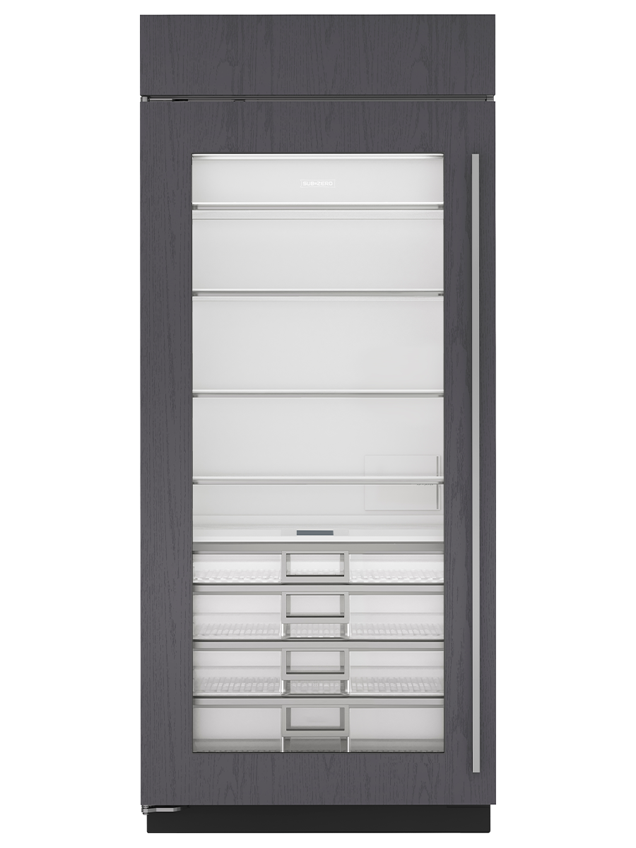 36" Classic Refrigerator With Glass Door