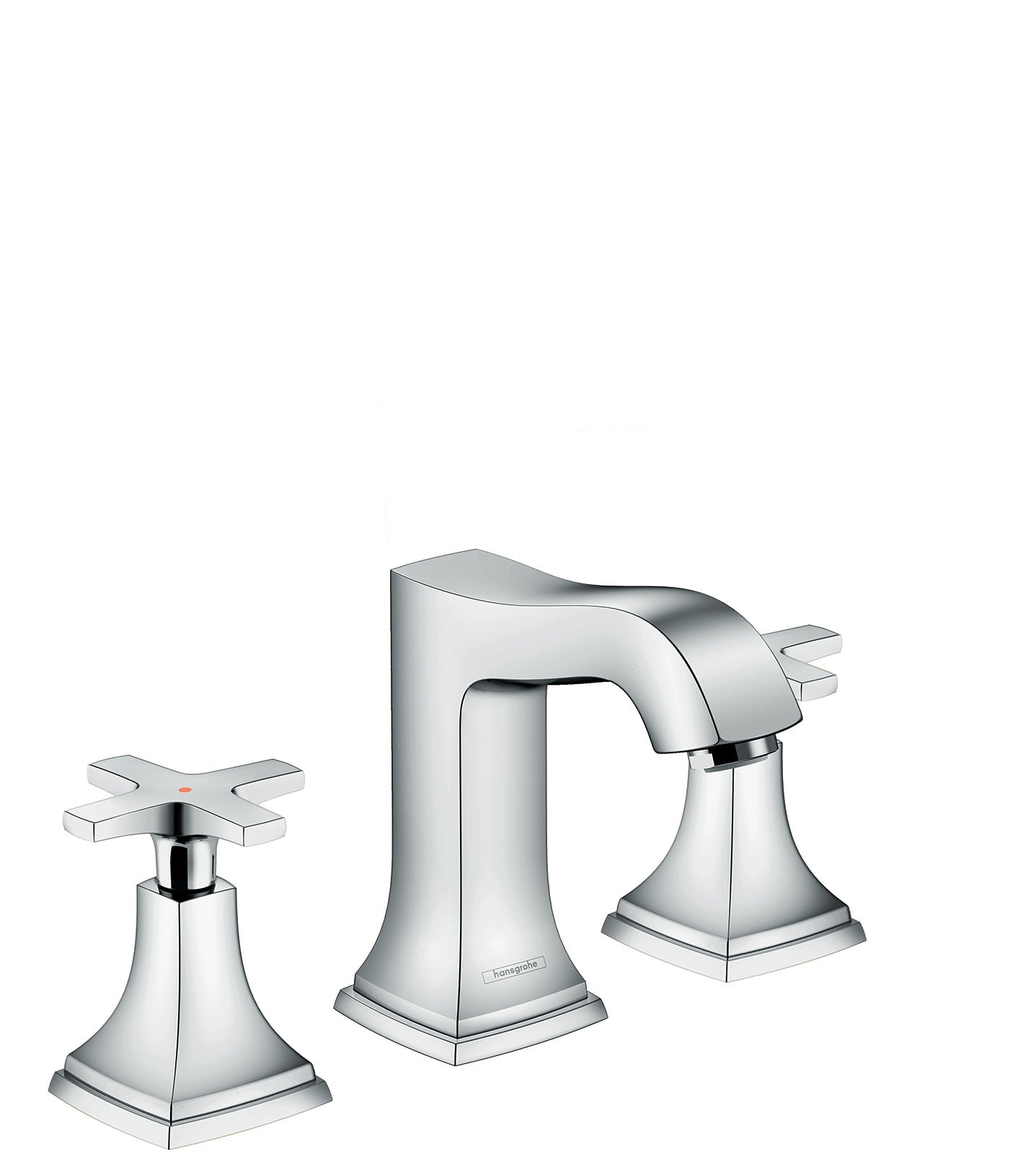 Widespread Faucet 110 with Cross Handles and Pop-Up Drain, 1.2 GPM in Multiple Finishes