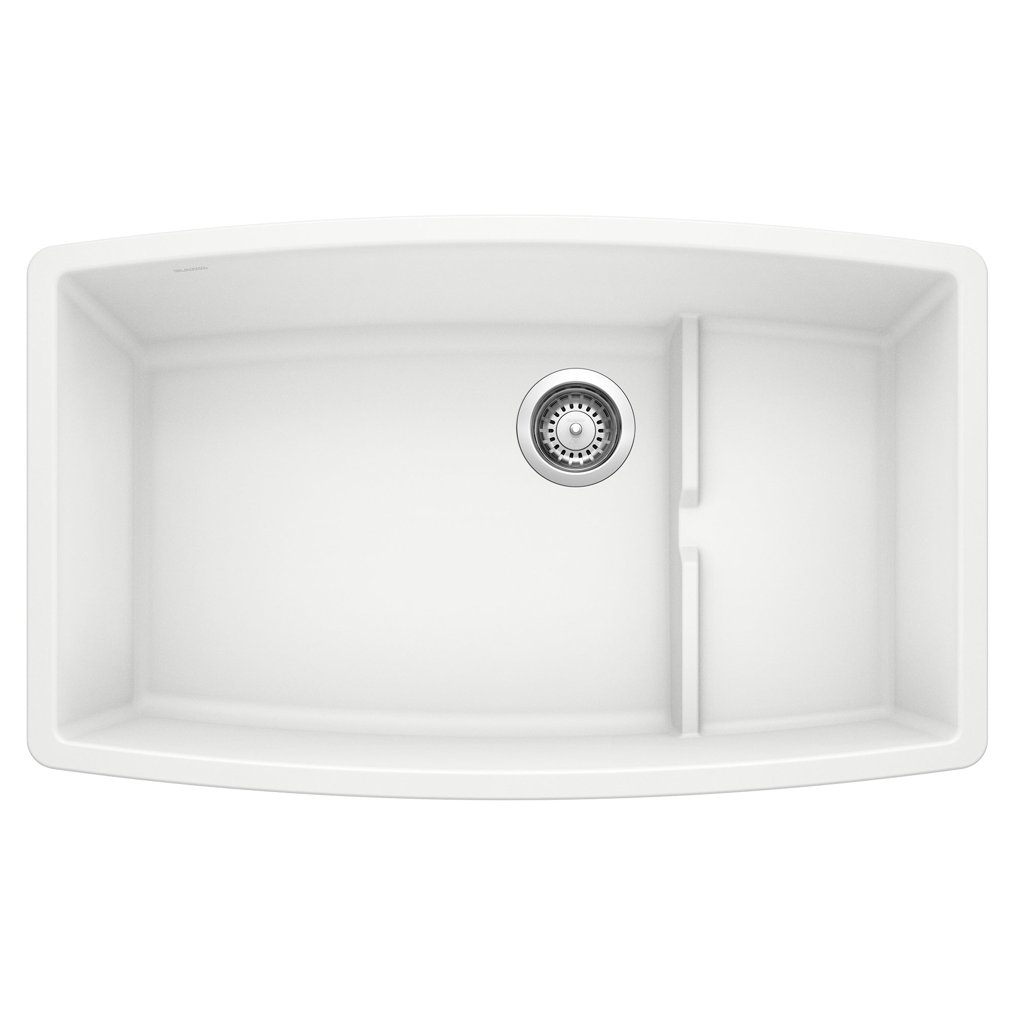 Blanco - 440066 - Performa Cascade SILGRANIT 32" Single Bowl Undermount Kitchen Sink with Colander - White