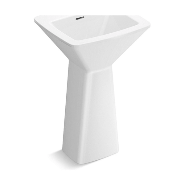 Papion® Pedestal in White Finish Length:25.875" Width:22.688" Height:37.813"