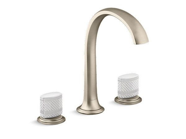 Script® Sink Faucet, Arch Spt, Wt Porc in Multiple Finishes Length:20.25" Width:12" Height:3.5"