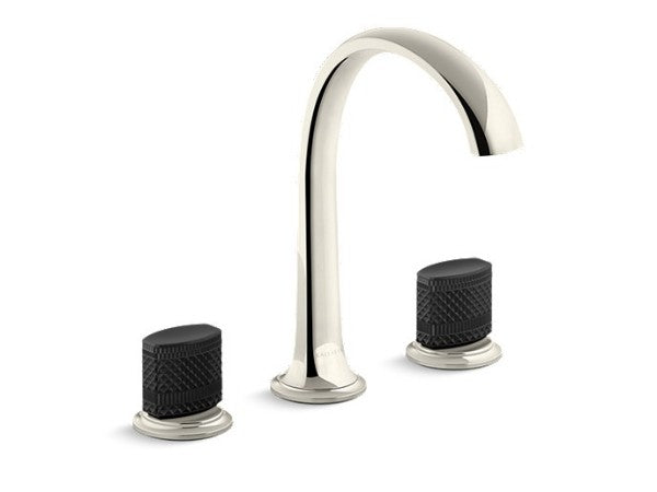 Script® Sink Faucet, Arch Spt, Blk Porc in Multiple Finishes Length:20.25" Width:12" Height:3.5"