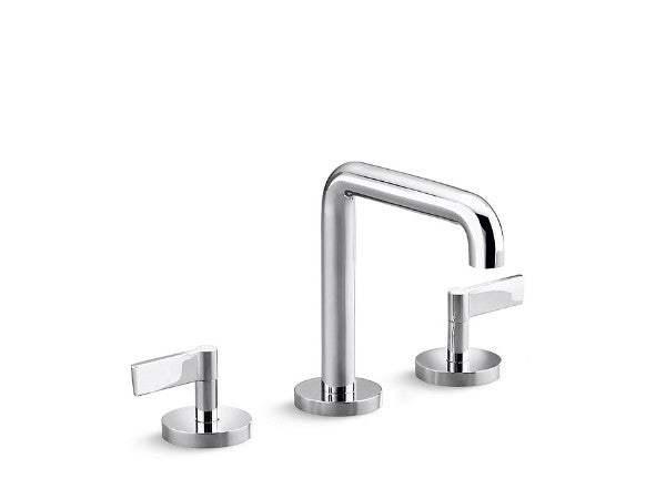 One™ Basin Set, Tall Spout, Lever Handle in Multiple Finishes Length:18" Width:12.5" Height:3.5"