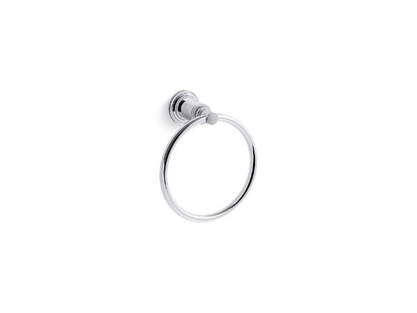 Central Park West™ Towel Ring in Multiple Finishes Length:8.268" Width:7.677" Height:3.543"