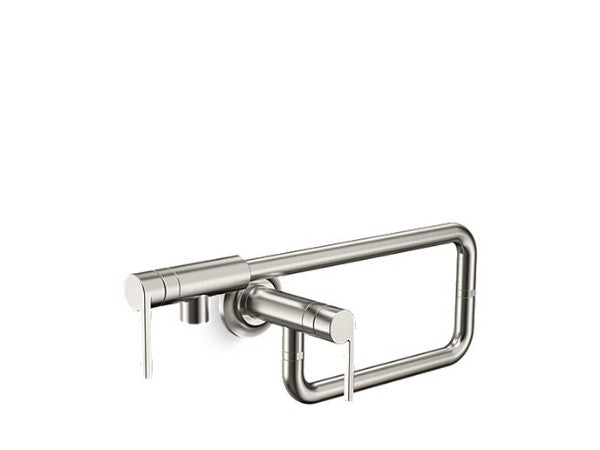 Juxtapose™ Wall Mount Pot Filler in Multiple Finishes Length:18.11" Width:7.874" Height:2.165"