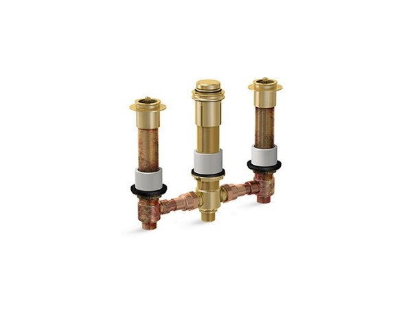 Deck Mount Bath Valve With Diverter Length:10" Width:8" Height:4.5"